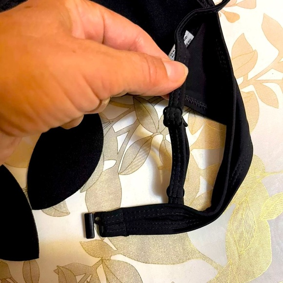 SHE Two Pieces  Swimsuit underwire  padded Size 42/38EU(top/bottom)color Black. - Picture 3 of 9